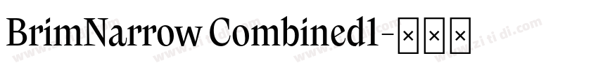 BrimNarrow Combined1字体转换 BrimNarrow Combined1字体转换